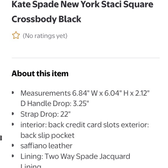 Kate Spade New York Staci Square Crossbody Black - Picture 4 of 8